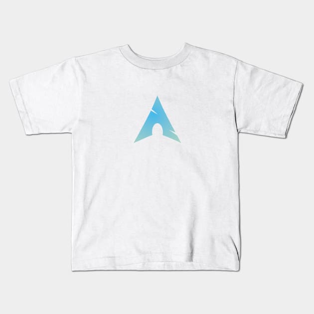 Arch Linux Logo Redux Kids T-Shirt by nerd_crafter